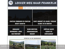 Tablet Screenshot of lekkerwegnaarfrankrijk.nl